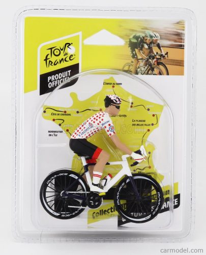 Solido - Figures Ciclista - Cyclist - Maglia A Pois - Pois Jersey - Tour De France 2023 White Red