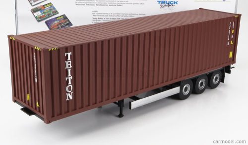 Solido - Accessories Trailer For Truck - Rimorchio Trasporto Container Red