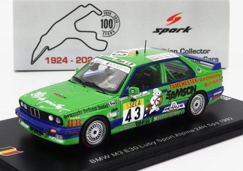 Spark - BMW 3-SERIES M3 TEAM IAN KHAN N 43 24h SPA 1992 IAN KHAN - DAMIEN VAN DE POELE - MASAHIRO KIMOTO GREEN