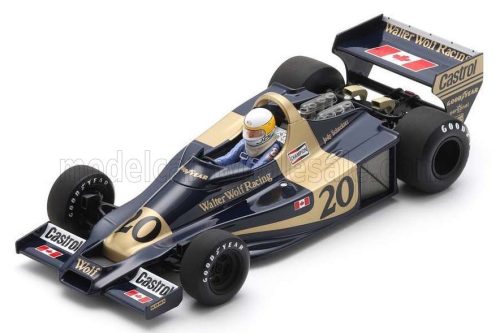 Spark - WILLIAMS F1  WOLF WR1 N 20 WINNER MONACO GP 1977 JODY SCHECKTER BLACK GOLD