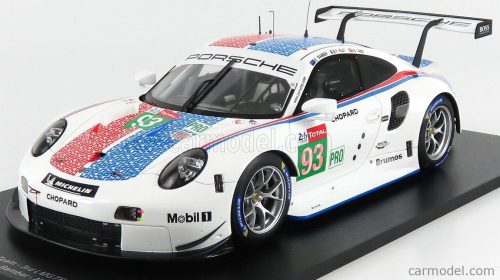 Spark-Model - Porsche 911 991 Rsr 4.0- Flat-6 Team Porsche Gt N 93 24H Le Mans 2019 N.Tandy - E.Bamber - P.Pilet White