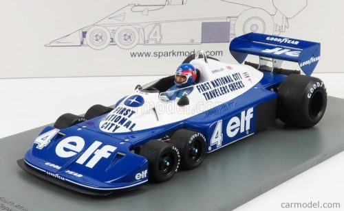 Spark-Model - Tyrrell F1 P34 Elf N 4 3Rd South African Gp 1977 P.Depailler Blue White