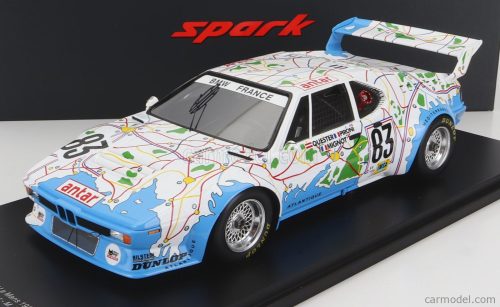 Spark-Model - Bmw M1 M88 3.5L Team Bmw France N 83 24H Le Mans 1980 D.Pironi - D.Quester - M.Mignot - Con Vetrina - With Showcase - Special Box White Light Blue