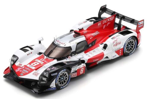 Spark - TOYOTA GR010 3.5L V6 TWIN TURBO HYBRID TEAM GAZOO RACING N 8 2nd 24h LE MANS 2023 SEBASTIEN BUEMI - BRENDON HARTLEY - RYO HIRAKAWA WHITE RED