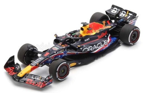 Spark - RED BULL F1  RB19 TEAM ORACLE RED BULL RACING N 1 WORLD CHAMPION WINNER AUSTIN USA GP 2023 MAX VERSTAPPEN MATT BLUE