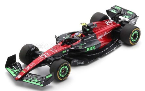 Spark - ALFA ROMEO F1  C43 TEAM ORLEN N 24 BELGIUM GP 2023 GUANYU ZHOU BLACK RED