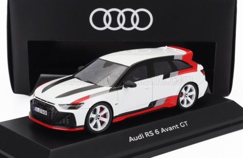 Spark - AUDI A6 RS6 AVANT GT SW STATION WAGON 2023 WHITE RED GREY