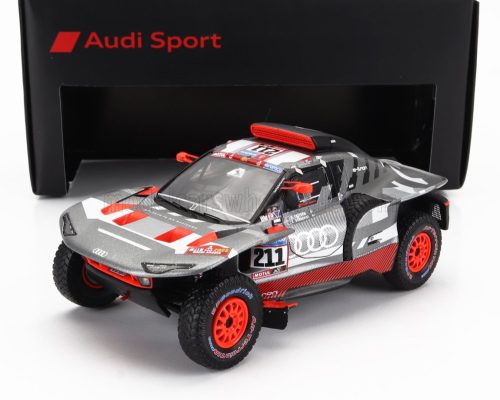 Spark - AUDI Q E-TRON RS TEAM AUDI SPORT N 221 RALLY DAKAR 2023 M EKSTROM - E BERGKVIST GREY SILVER BLACK