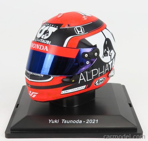 Spark-Model - Arai Helmet F1 Casco Helmet At02 Honda Ra620H Team Alpha Tauri N 22 Season 2021 Yuki Tsunoda Red Blue White