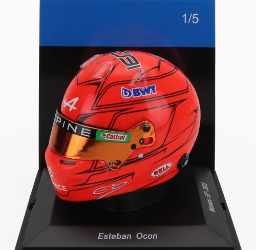 Spark - BELL HELMET F1  CASCO HELMET RENAULT A523 TEAM BWT ALPINE N 31 MONACO GP 2023 ESTEBAN OCON ORANGE