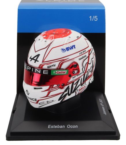 Spark - BELL HELMET F1  CASCO HELMET RENAULT A523 TEAM BWT ALPINE N 31 JAPAN GP 2023 ESTEBAN OCON WHITE