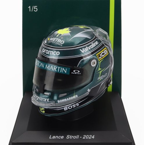 Spark - BELL HELMET CASCO HELMET F1 LANCE STROLL TEAM ASTON MARTIN ARAMCO COGNIZANT N 18 SEASON 2024 GREEN