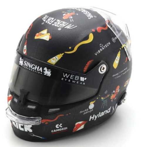 Spark - BELL HELMET CASCO HELMET F1 VALTTERI BOTTAS TEAM STAKE KICK SAUBER N 77 AUSTRALIAN GP 2024 BLACK