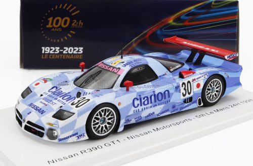 Spark - NISSAN R390 GT1 3.5L TURBO TEAM NISSAN MOTORSPORT N 30 24h LE MANS 1998 M.KRUMM - J.NIELSEN - F.LAGORCE LIGHT BLUE WHITE