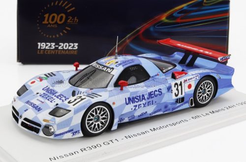 Spark - NISSAN R390 GT1 3.5L TURBO TEAM NISSAN MOTORSPORT N 31 24h LE MANS 1998 A.MONTERMINI - E.COMAS - J.LAMMERS LIGHT BLUE WHITE