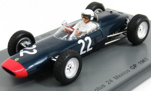 Spark - LOTUS F1  24 N 22 MEXICO GP 1963 H.SCHARP BLUE RED