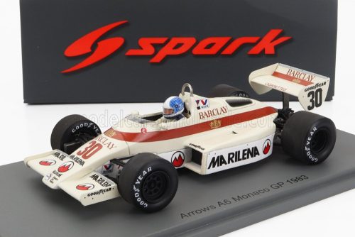 Spark - ARROWS F1  A6 N 30 MONACO GP 1983 CHICO SERRA WHITE RED