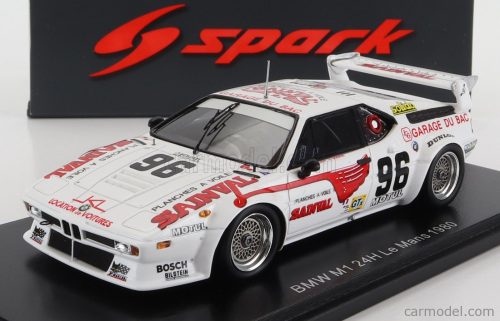 Spark-Model - Bmw M1 M88 3.5L S6 Team Garage Du Bac N 96 24H Le Mans 1980 F.Alliot - J.Guerin White Red