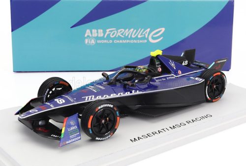 Spark - MASERATI FORMULA-E TIPO FOLGORE TEAM MSG RACING N 48 9th DIRIYAH EPRIX 2022-2023 EDOARDO MORTARA BLUE BLACK