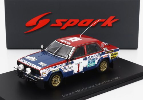 Spark - DATSUN 160J N 1 WINNER RALLY SAFARI 1980 S.MEHTA - M.DOUGHTY RED BLUE WHITE