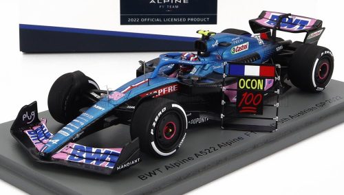 Spark - ALPINE F1 A522 TEAM ALPINE BWT N 31 5th AUSTRIAN GP 2022 - 100th GP ESTEBAN OCON BLUE PINK