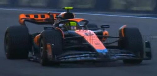 Spark - McLAREN F1  MCL60 TEAM McLAREN N 4 2nd BRITISH GP 2023 LANDO NORRIS WHITE ORANGE BLACK