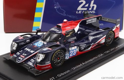 Spark-Model - Oreca Gibson 07 Gk428 4.2L V8 Team United Autosports Usa N 23 24H Le Mans 2022 A.Lynn - O.Jarvis - J.Pierson Black Red