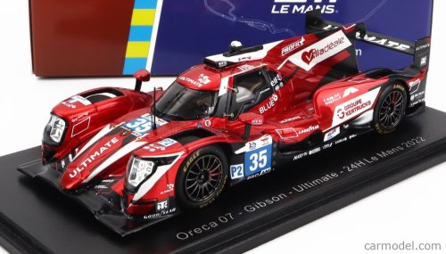 Spark-Model - Oreca Gibson 07 Gk428 4.2L V8 Team Ultimate N 35 24H Le Mans 2022 J.B.Lahaye - M.Lahaye - F.Heriau Red White