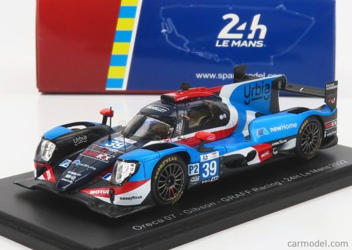 Spark-Model - Oreca Gibson 07 Gk428 4.2L V8 Team Graff Racing N 39 24H Le Mans 2022 E.Trouillet - S.Page - D.Droux Light Blue Red White