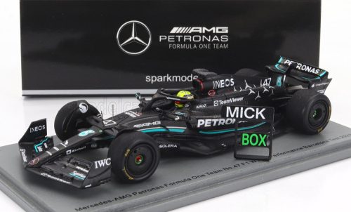 Spark - MERCEDES GP F1 W14 TEAM MERCEDES-AMG PETRONAS FORMULA ONE N 47 TIRES TEST SPAIN GP 2023 MICK SCHUMACHER MATT BLACK