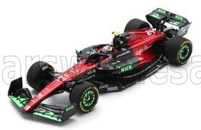 Spark - ALFA ROMEO F1  C43 TEAM ORLEN N 24 BELGIUM GP 2023 GUANYU ZHOU BLACK RED GREEN