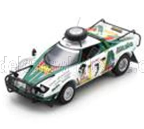 Spark - LANCIA STRATOS HF ALITALIA N 7 3rd RALLY SAFARI 1977 SANDRO MUNARI - PIERO SODANO WHITE GREEN RED