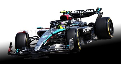 Spark - MERCEDES GP F1  W15 EQ PERFORMANCE TEAM AMG PETRONAS MOTORSPORT N 44 BAHRAIN GP 2024 LEWIS HAMILTON BLACK SILVER GREEN