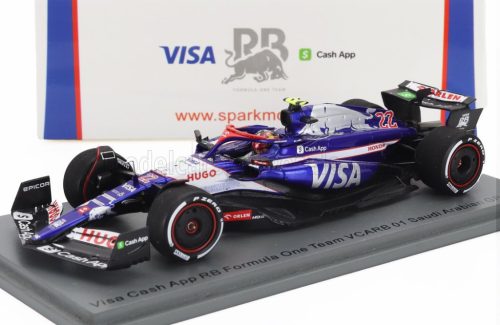 Spark - RACING BULLS F1 VCARB-01 TEAM VISA CASH APP N 22 SAUDI ARABIA GP 2024 YUKI TSUNODA BLUE WHITE