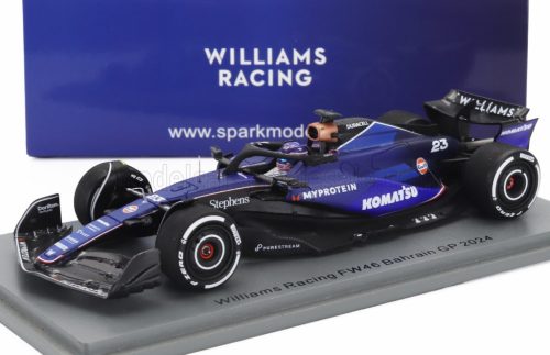 Spark - WILLIAMS F1  FW46 TEAM WILLIAMS RACING N 23 BAHRAIN GP 2024 ALEXANDER ALBON 2 TONE BLUE