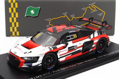 Spark - AUDI R8 LMS GT3 TEAM AUDI SPORT ASIA ABSOLUTE N 10 2nd GT CUP MACAU 2022 E.MORTARA WHITE RED