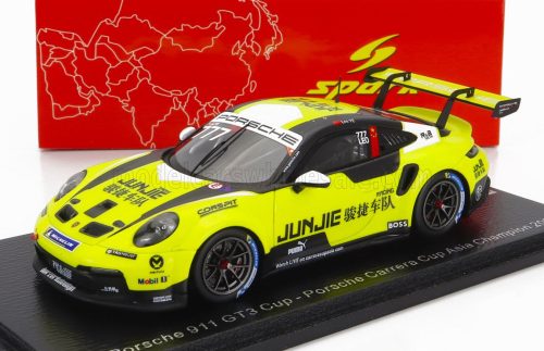 Spark - PORSCHE 911 991-2 GT3 TEAM JUNGIG N 777 CHAMPION ASIA PORSCHE CARRERA CUP SEASON 2022 L.YE YELLOW BLACK