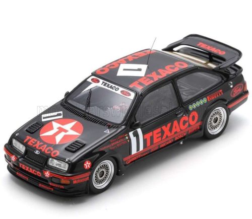 Spark - FORD ENGLAND SIERRA RS500 COSWORTH TEAM TEXACO RACING N 1 2nd 24h SPA 1988 KLAUS LUDWIG - THIERRY BOUTSEN - GIANFRANCO BRANCATELLI BLACK RED