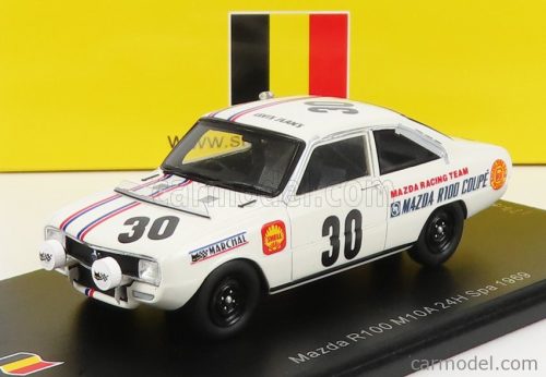 Spark-Model - Mazda R100 M10A N 30 24H Spa 1969 Helde - H.De Fierlant White Red