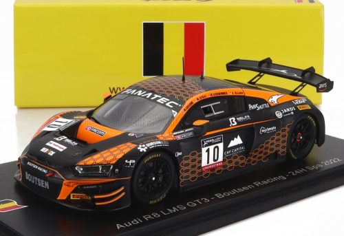 Spark - AUDI R8 LMS GT3 TEAM BOUTSEN RACING N 10 24h SPA 2022 K.OJJEH - B.LESSENNES - A.LECLERC - A.ETEKI ORANGE BLACK