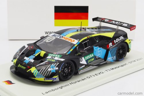 Spark-Model - Lamborghini Huracan Gt3 Evo Team T3 Motorsport N 10 Dtm Season 2021 E.Muth Black Yellow