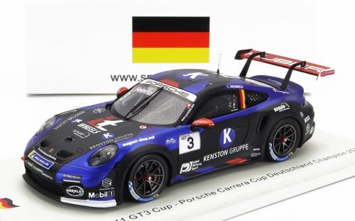 Spark - PORSCHE 911 991-2 GT3 TEAM KENSTON N 3 CHAMPION GERMAN PORSCHE CARRERA CUP SEASON 2022 L.HEINRIE BLACK