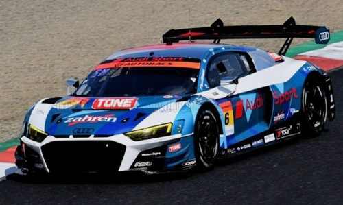 Spark - AUDI R8 LMS TEAM LEMANS N 6 GT300 SUPER GT 2022 Y.KATAYAMA - R.MERHI MUNTAN BLUE WHITE