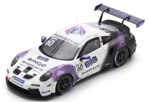 Spark - PORSCHE 911 992 GT3 CUP N 60 PORSCHE CARRERA CUP JAPAN CHAMPION 2022 RYO OGAWA WHITE PURPLE BLACK