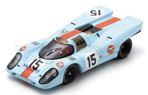 Spark - PORSCHE 917K TEAM JOHN WYER AUTOMOTIVE ENGINEERING LTD. GULF N 15 12h SEBRING 1970 JO SIFFERT - PEDRO RODRIGUEZ - LEO KINNUNEN LIGHT BLUE ORANGE