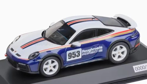 Spark - PORSCHE 911 992 N 953 RALLY DAKAR ROUGHROADS DESIGN PAKET COUPE 2023 WHITE BLUE