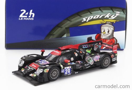 Spark-Model - Oreca Gibson 07 Gk428 4.2L V8 Team Nielsen Racing N 24 24H Le Mans 2022 R.Sales - M.Bell - B.Hanley Black Red