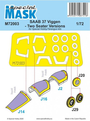 Special Hobby - SAAB 37 Viggen Two Seater Mask