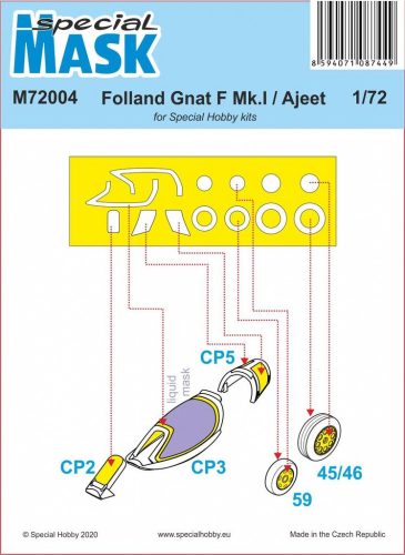 Special Hobby - Folland Gnat/Ajeet Mask