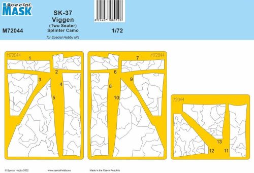 Special Hobby - SK-37 Viggen (Two Seater) Splinter Camo MASK